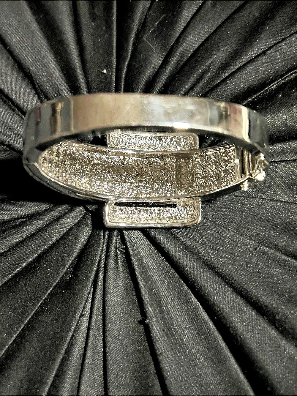 Blue Rhinestone Statement Bracelet - Picture 7 of 11